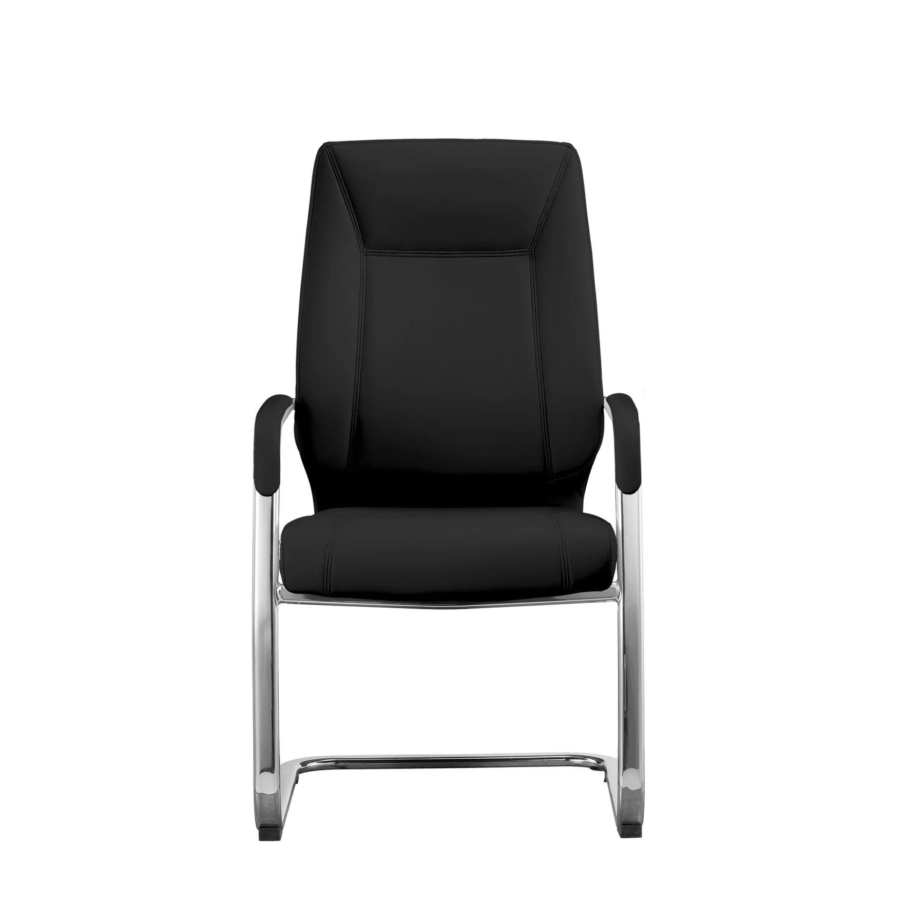 RFG Visitor chair VINCI M, eco leather, black