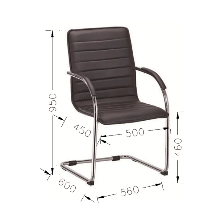 RFG Visitor Chair Sky M, black, set of 4