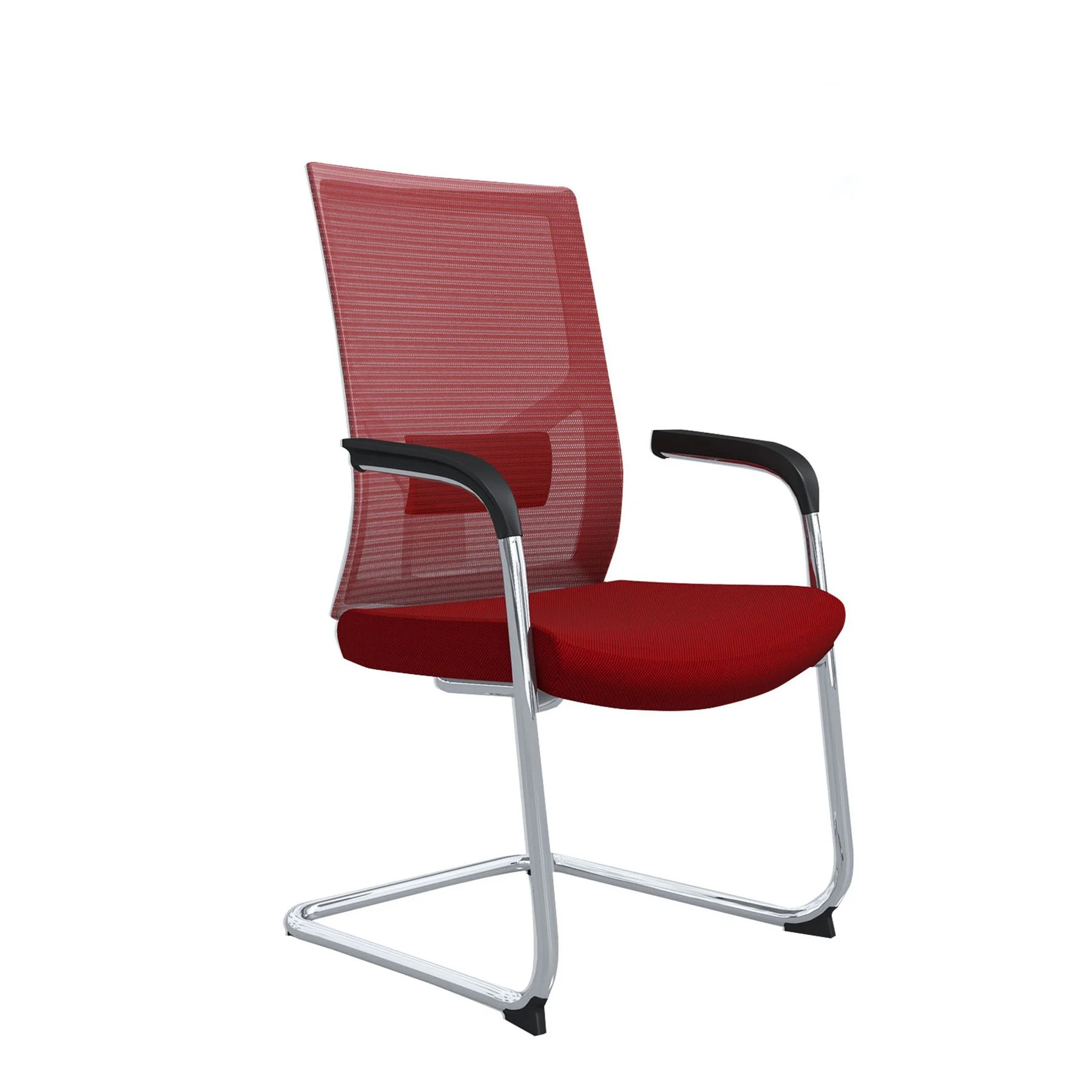 RFG Visitor Chair Snow M, red seat, red backrest