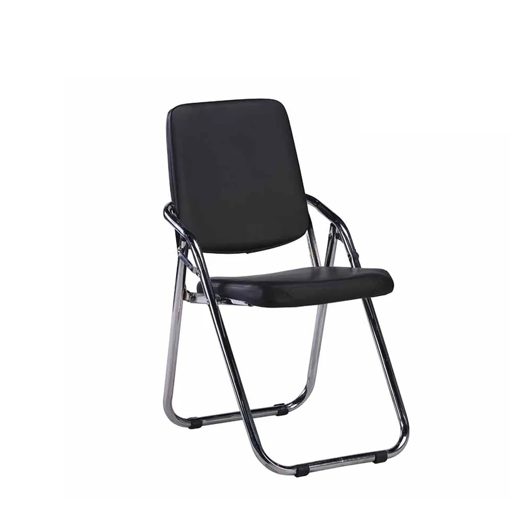 RFG Visitor Chair Fold, foldable, eco leather, black, set of 4 pcs