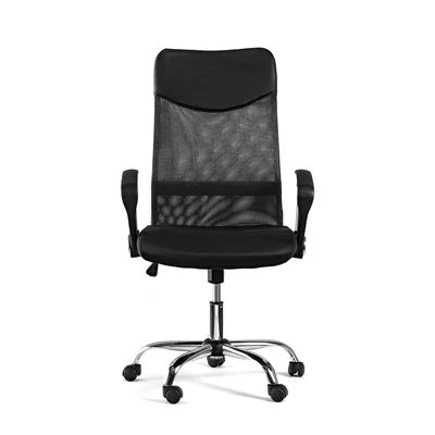 Executive chair Monti HB, fabric, eco leather and mesh, black