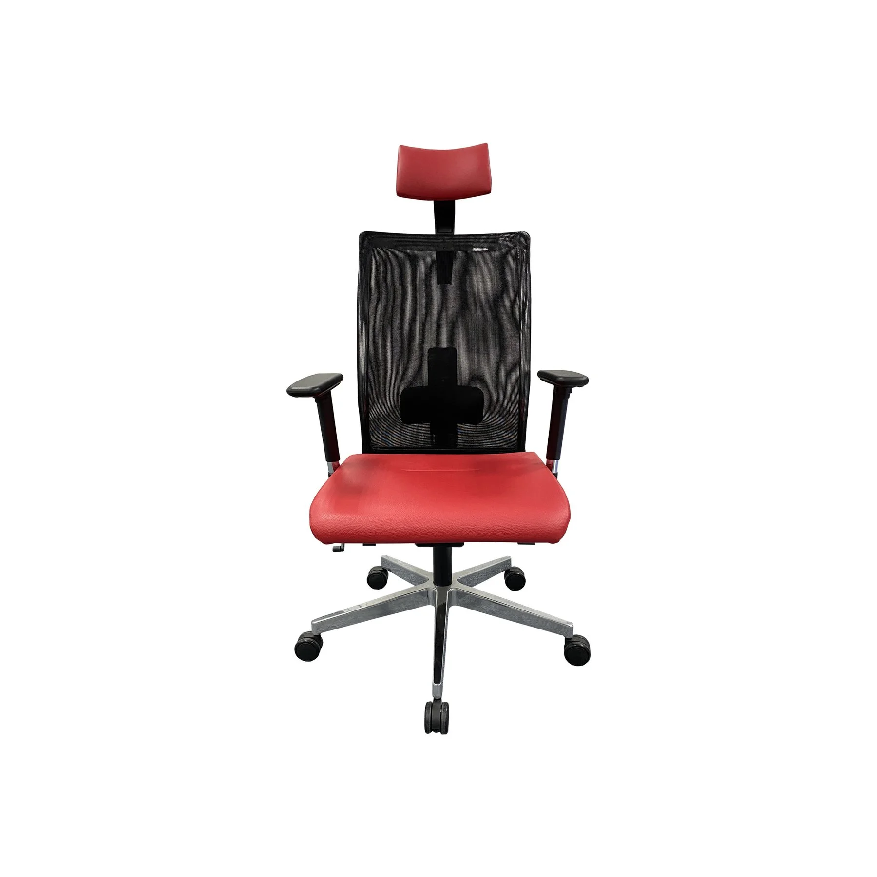 Nowy Styl Work chair Intrata Pro O-12 R32R, black seat, orange backrest, assembled sample