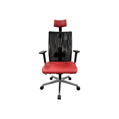 Nowy Styl Work chair Intrata Pro O-12 R32R, black seat, orange backrest, assembled sample