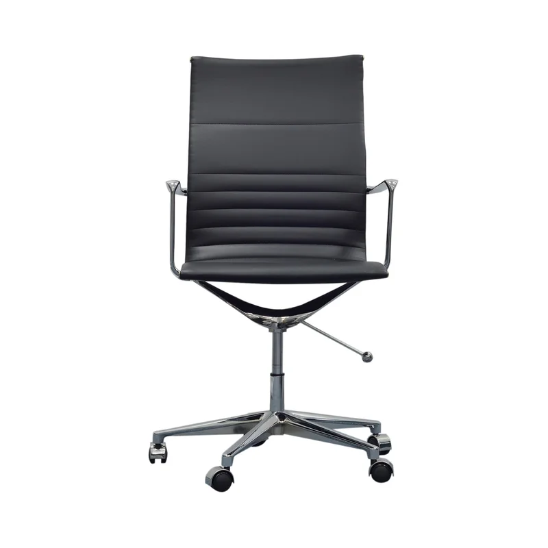 RFG Work chair Haven W, eco-leather, black seat, black backrest