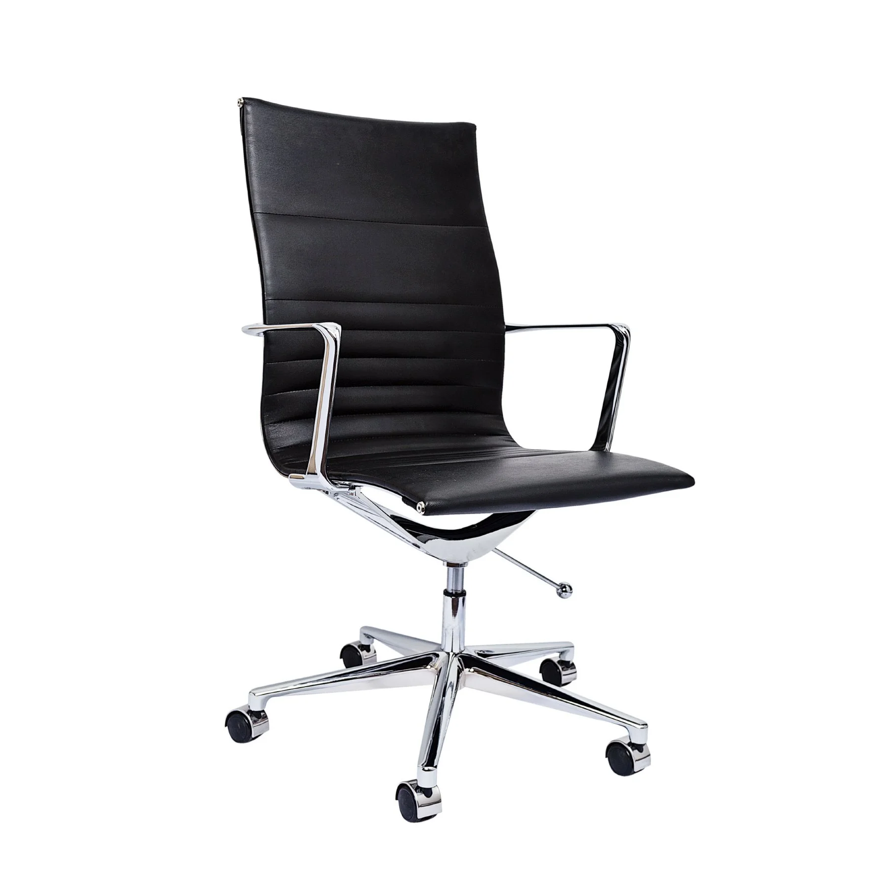 RFG Work chair Haven W, eco-leather, black seat, black backrest