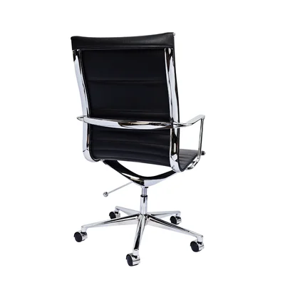 RFG Work chair Haven W, eco-leather, black seat, black backrest