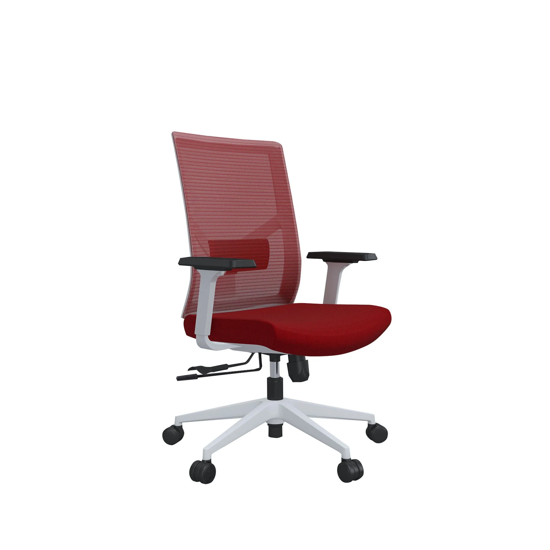 RFG Ergonomic Chair Snow W, red seat, red backrest