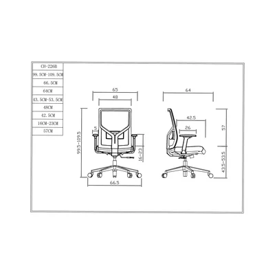 RFG Ergonomic chair Snow W, light blue seat, light blue backrest
