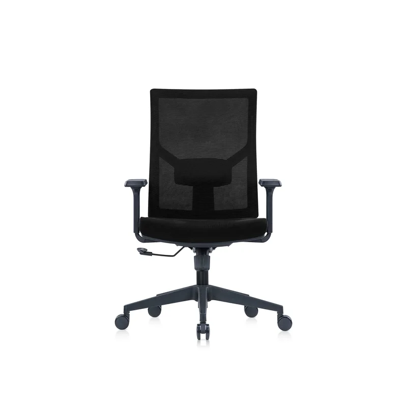 RFG Ergonomic Chair Snow Black W, black seat, black backrest