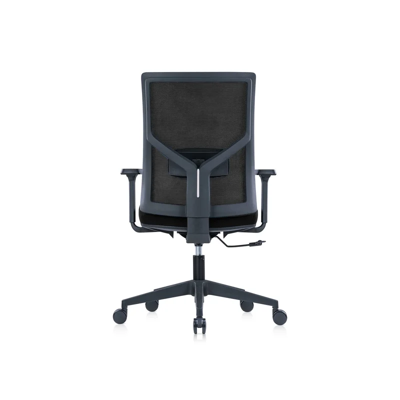 RFG Ergonomic Chair Snow Black W, black seat, black backrest