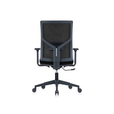 RFG Ergonomic Chair Snow Black W, black seat, black backrest