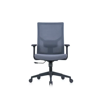 RFG Ergonomic chair Snow Black W, light grey seat, light grey backrest