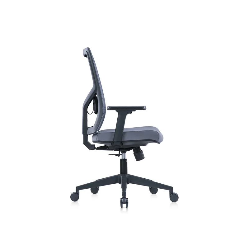 RFG Ergonomic chair Snow Black W, light grey seat, light grey backrest
