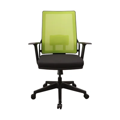 RFG Work chair Trento 02 W, black seat, green backrest