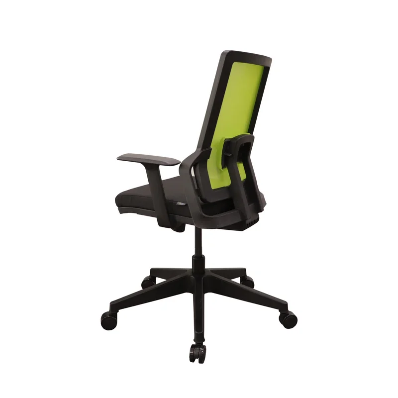 RFG Work chair Trento 02 W, black seat, green backrest