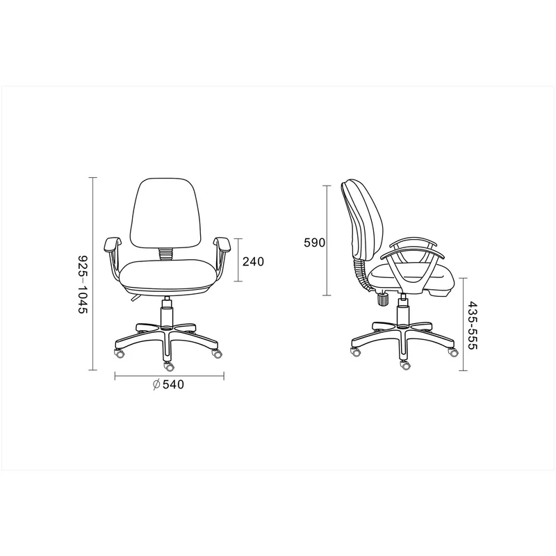 Work chair Work@Smart, eco leather, red