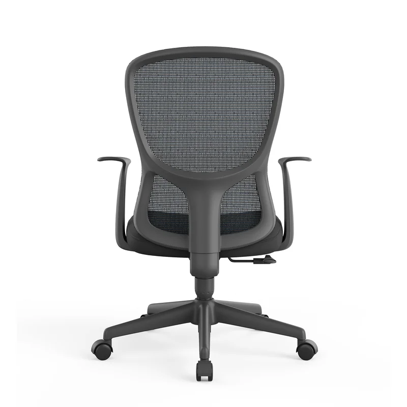 Офис стол RFG Smarter W, дамаска и меш, до 120 kg, черна седалка, тъмносиня облегалка