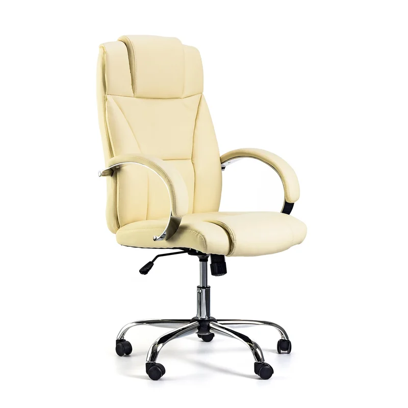 Director's chair Aida, eco-leather, cream