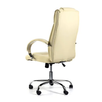 Director's chair Aida, eco-leather, cream