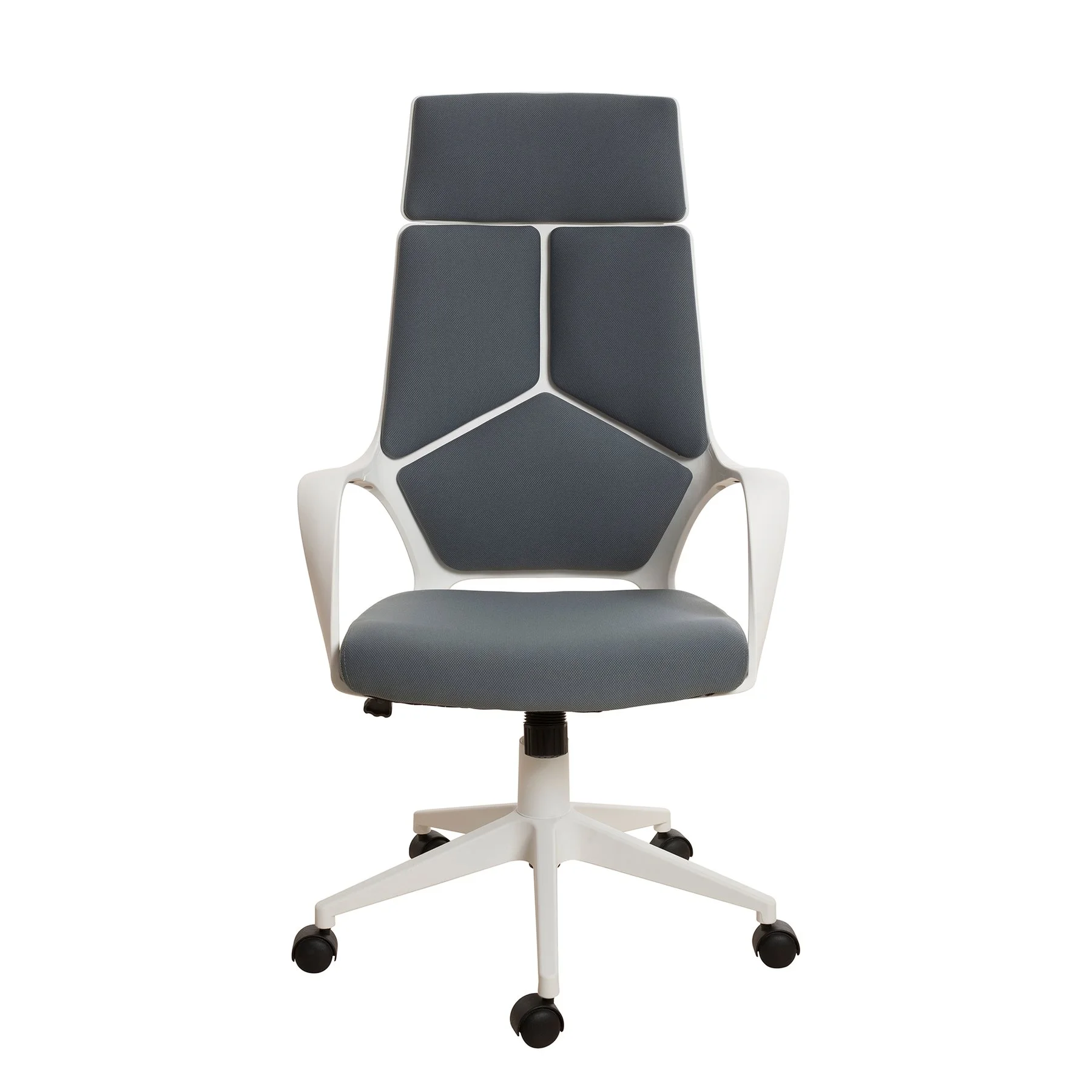 Директорски стол Force White, текстил, Tilt механизъм, до 120 kg, сив