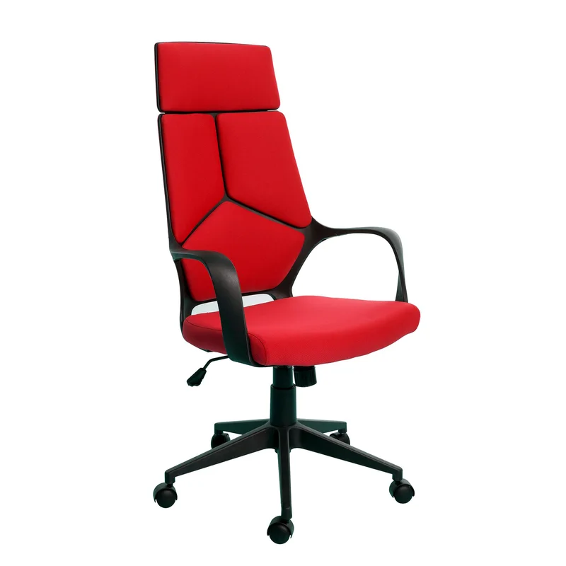 Executive Chair Force Black, fabric, red