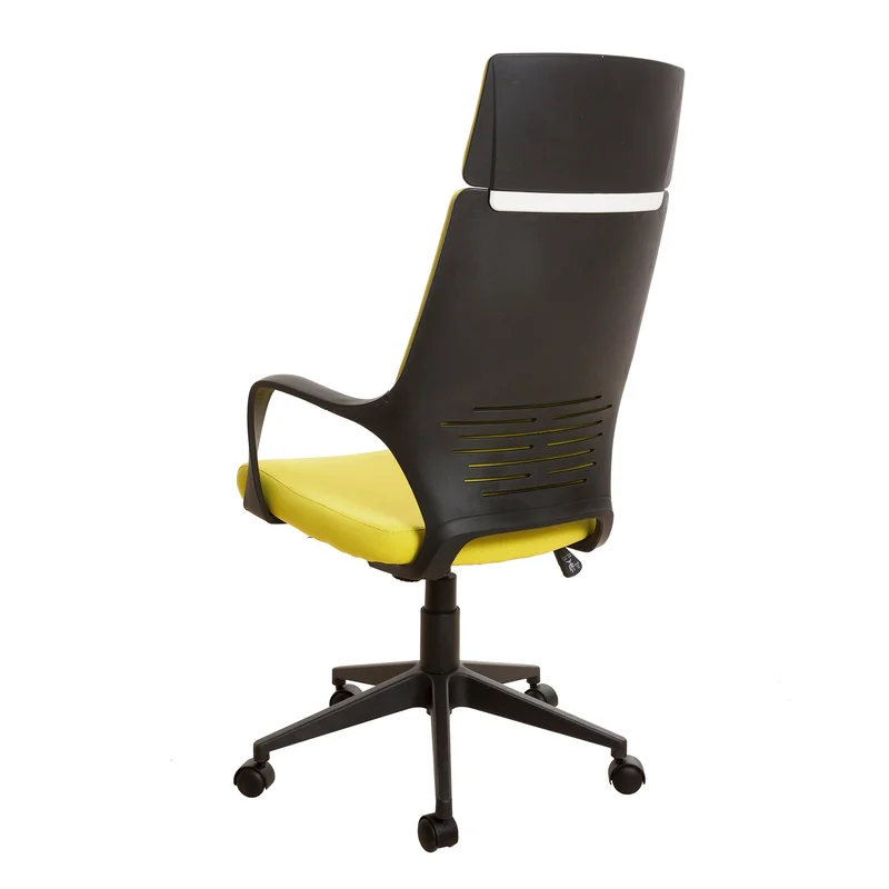 Executive chair Force Black, fabric, lemon