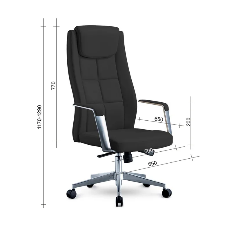 RFG Executive Chair BOGART HB, eco-leather, black