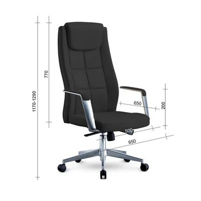 RFG Executive Chair BOGART HB, eco-leather, black