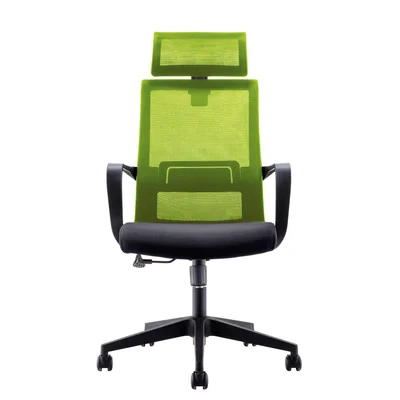 RFG Executive Chair Smart HB, fabric and mesh, black seat, green backrest