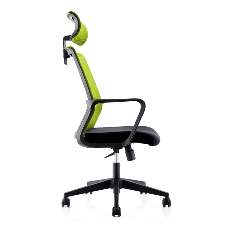 RFG Executive Chair Smart HB, fabric and mesh, black seat, green backrest