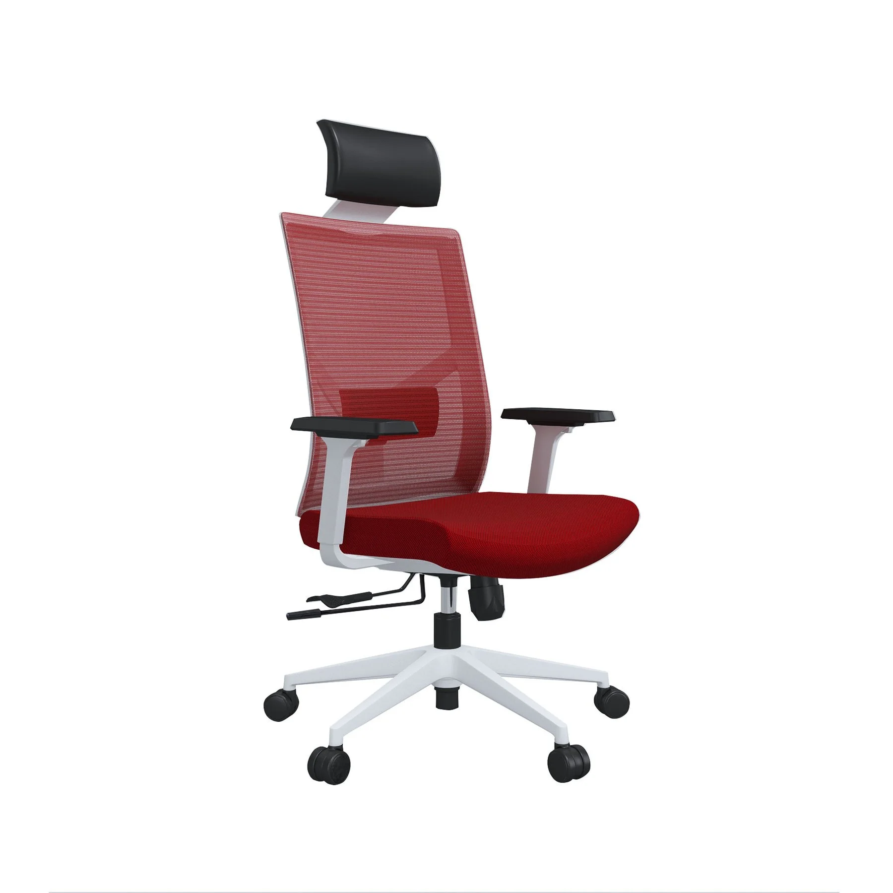 RFG Ergonomic Chair Snow HB, red seat, red backrest