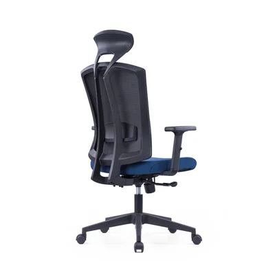 RFG Executive chair Brixxen HB, dark blue seat, black backrest