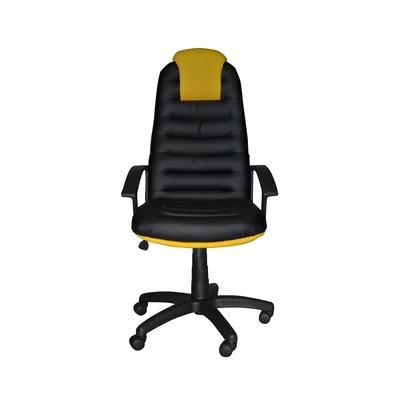 Gaming Chair Tunis, eco leather, black-yellow