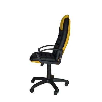 Gaming Chair Tunis, eco leather, black-yellow
