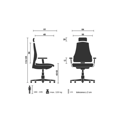 RFG Executive Chair Joy 004 HB, black
