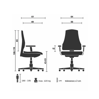 RFG Executive chair Spike 13 HB, black
