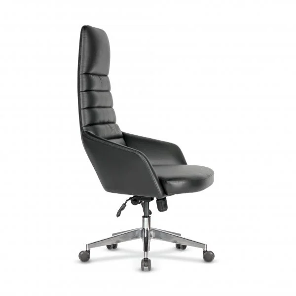 Директорски стол RFG Kara 20 HB, екокожа, Synchronous механизъм, до 120 kg, черен