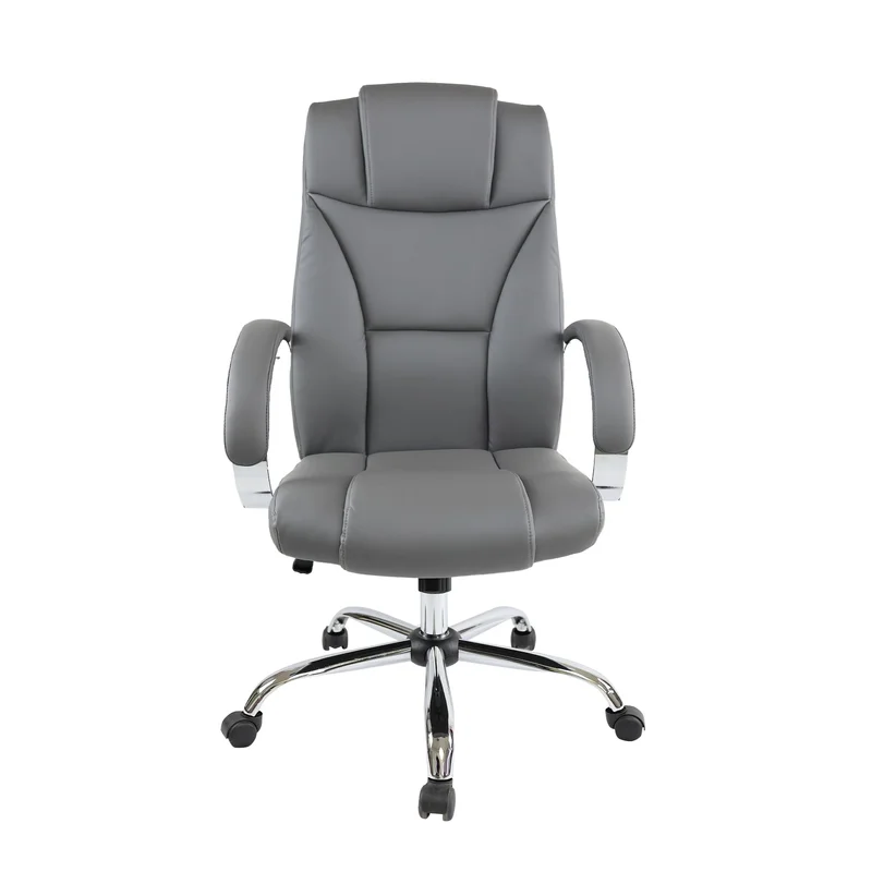 Executive chair Aida, eco leather, grey
