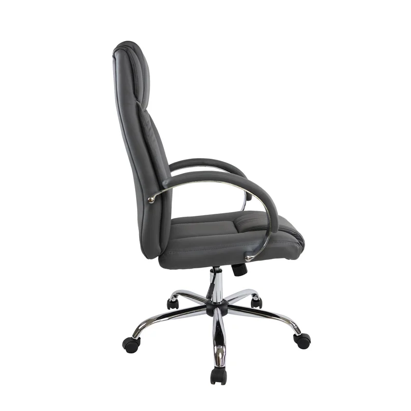 Executive chair Aida, eco leather, grey