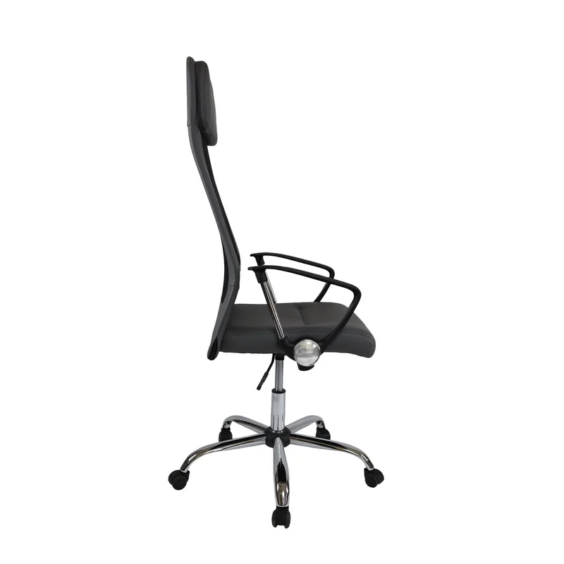 Executive chair Roby, eco-leather, gray