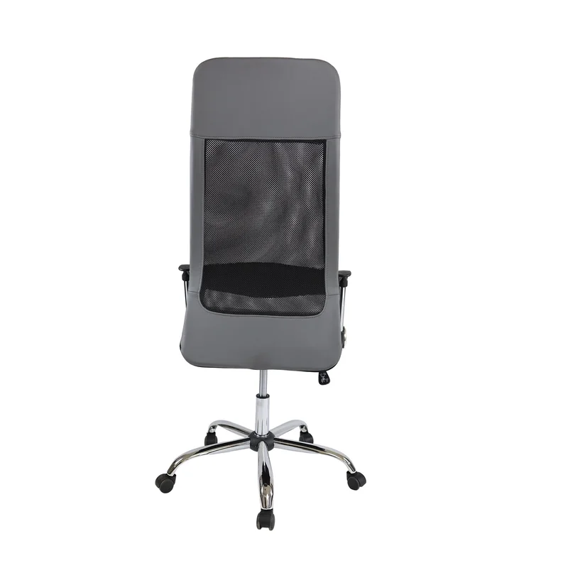 Executive chair Roby, eco-leather, gray