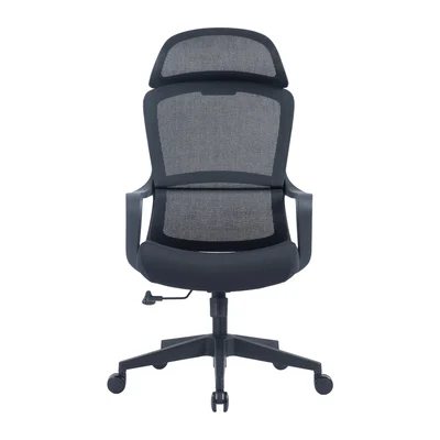 RFG Executive Chair Best HB, fabric and mesh, black seat, black backrest
