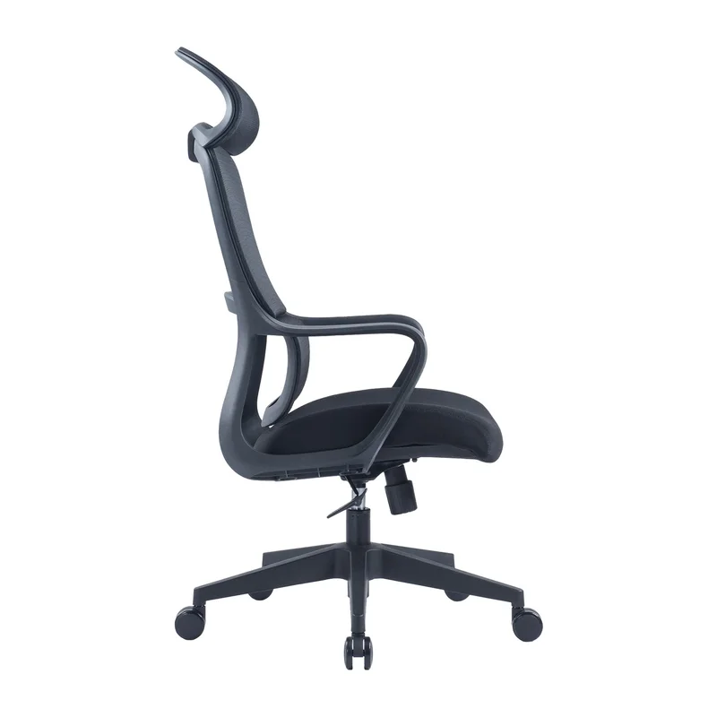 RFG Executive Chair Best HB, fabric and mesh, black seat, black backrest