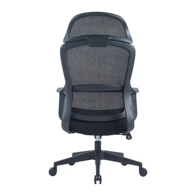 RFG Executive Chair Best HB, fabric and mesh, black seat, black backrest