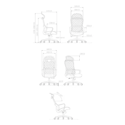 RFG Executive Chair Best HB, fabric and mesh, black seat, black backrest