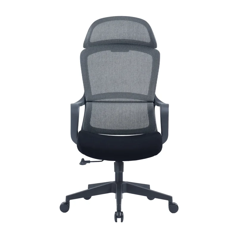 RFG Executive Chair Best HB, fabric and mesh, black seat, gray backrest
