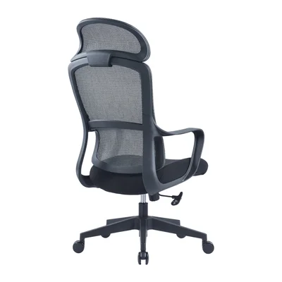 RFG Executive Chair Best HB, fabric and mesh, black seat, gray backrest