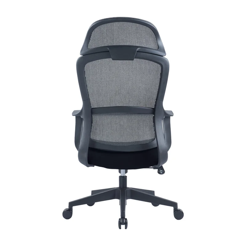 RFG Executive Chair Best HB, fabric and mesh, black seat, gray backrest