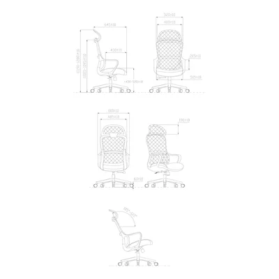 RFG Executive Chair Best HB, fabric and mesh, black seat, gray backrest