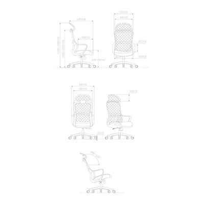 RFG Executive chair Best HB, fabric and mesh, grey seat, grey backrest